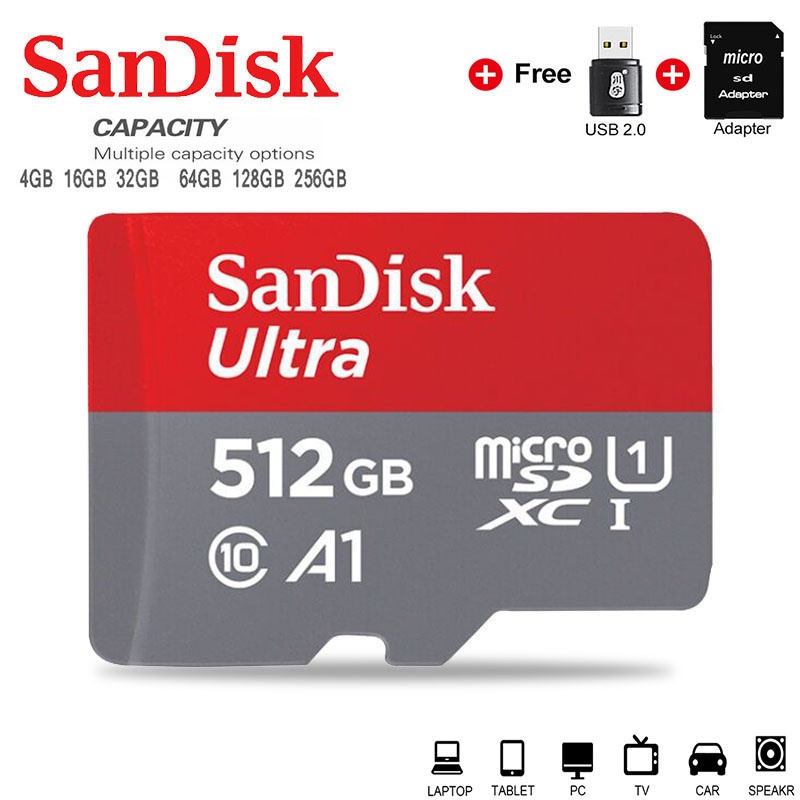 Micro TF / SD 64GB-512GB 1TB Chất Lượng Cao