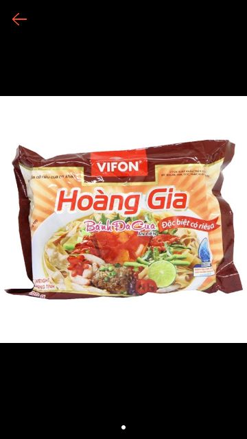 phở Hoàng Gia thịt bò, HG thịt gà ,HG bánh đa cua, 120g tất cả đều có gói thịt thật(18 gói)