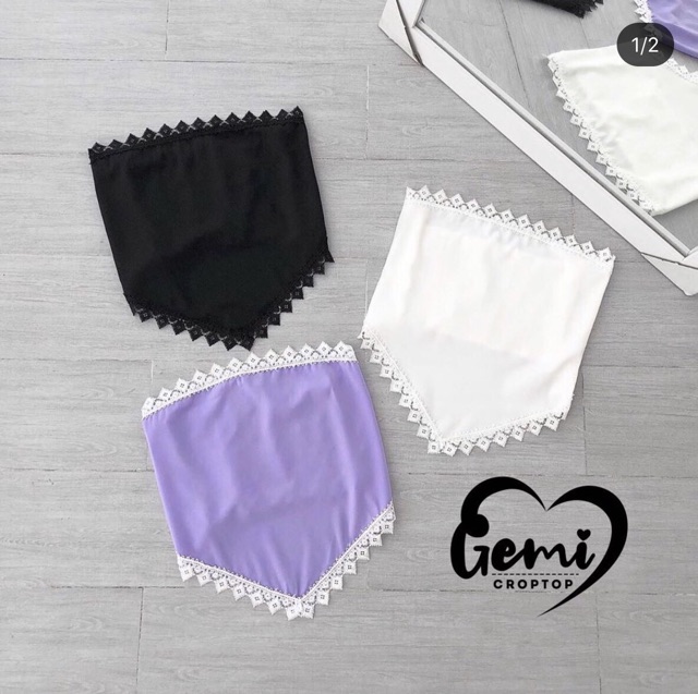 Áo ống Bandana dạng khăn viền ren - Z5P | BigBuy360 - bigbuy360.vn