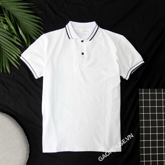 Áo thun nam, áo chất cá sấu polo cổ bẻ viền nôi nam nữ coton 4c (40kg-90kg)(si 60)