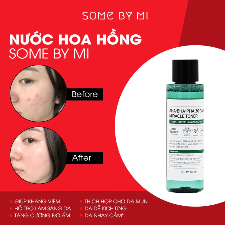 Set 3 món dành cho da mụn Some By Mi AHA- BHA-PHA 30 Days Miracle Travel Kit