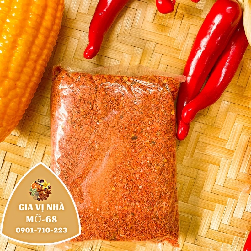 Bột ớt xay còn hạt không cay Bảo Đức- gói 100gr-500gr