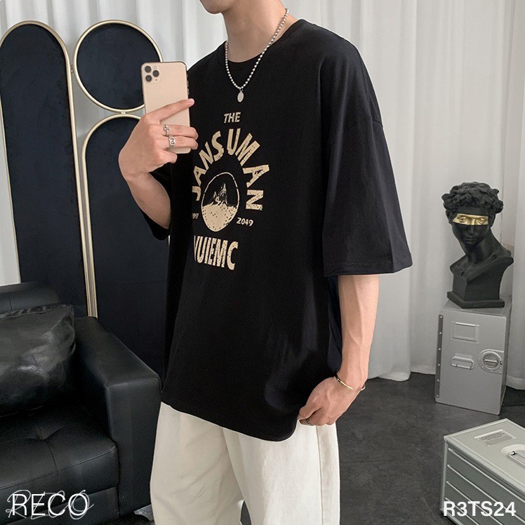 Áo thun, phông nam nữ Hàn Quốc cao cấp dáng rộng tay lỡ T-Shirt Loose R3TS24 Unisex