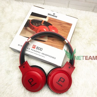 Tai nghe chụp tai gaming bluetooth có mic pangpai p800 / P88 version 4.2 có khe cắm thẻ nhớ - Âm Thanh Đỉnh Cao -dc2983