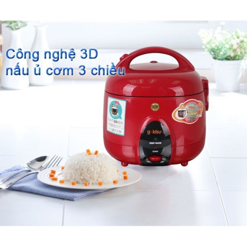 Nồi cơm điện Goldsun nắp Gài 3D 1,5 lít ARC-G150GP