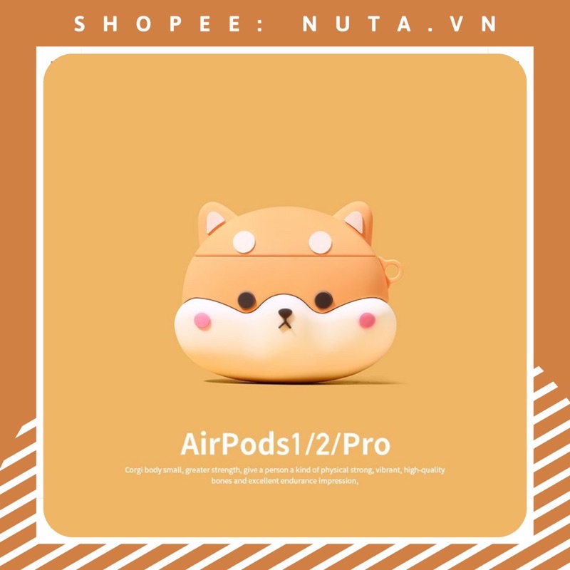 Vỏ bảo vệ tai nghe bluetooth Airpods bằng Sillicone dẻo, ốp Case cute, Airpods 2/pro ✔️ Nhiều mẫu ✔️