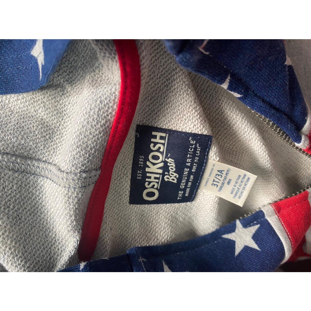 ÁO KHOÁC xuất xịn chính hãng OSHKOSH bé trai 2 -> 14 tuổi