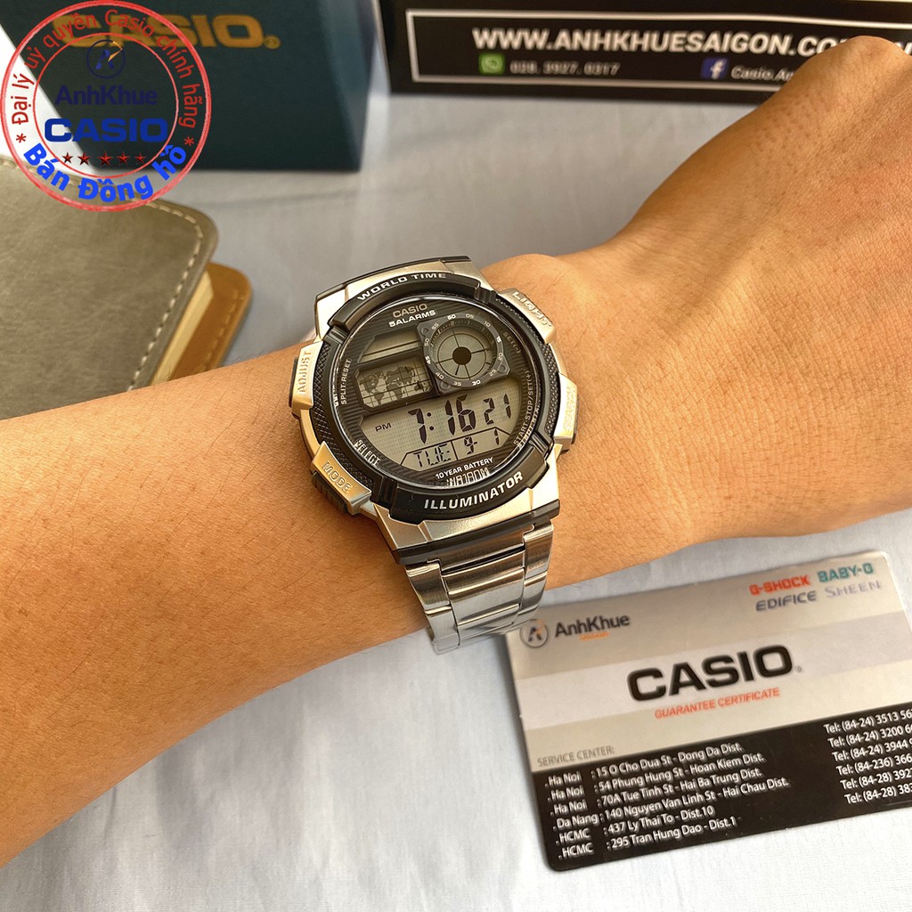 Đồng hồ nam Casio AE-1000 AE-1000W-1A3 AE-1000W-1B AE-1000W-2A AE-1000W-3A AE-1000W-4 AE-1000WD