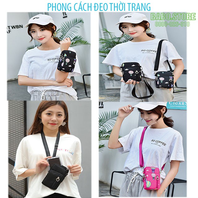 Túi đeo chéo nữ mini nhỏ xinh, cá tính, dễ thương nhiều ngăn đựng điện thoại, đi chơi, chống nước hiệu quả đẹp, giá rẻ | BigBuy360 - bigbuy360.vn
