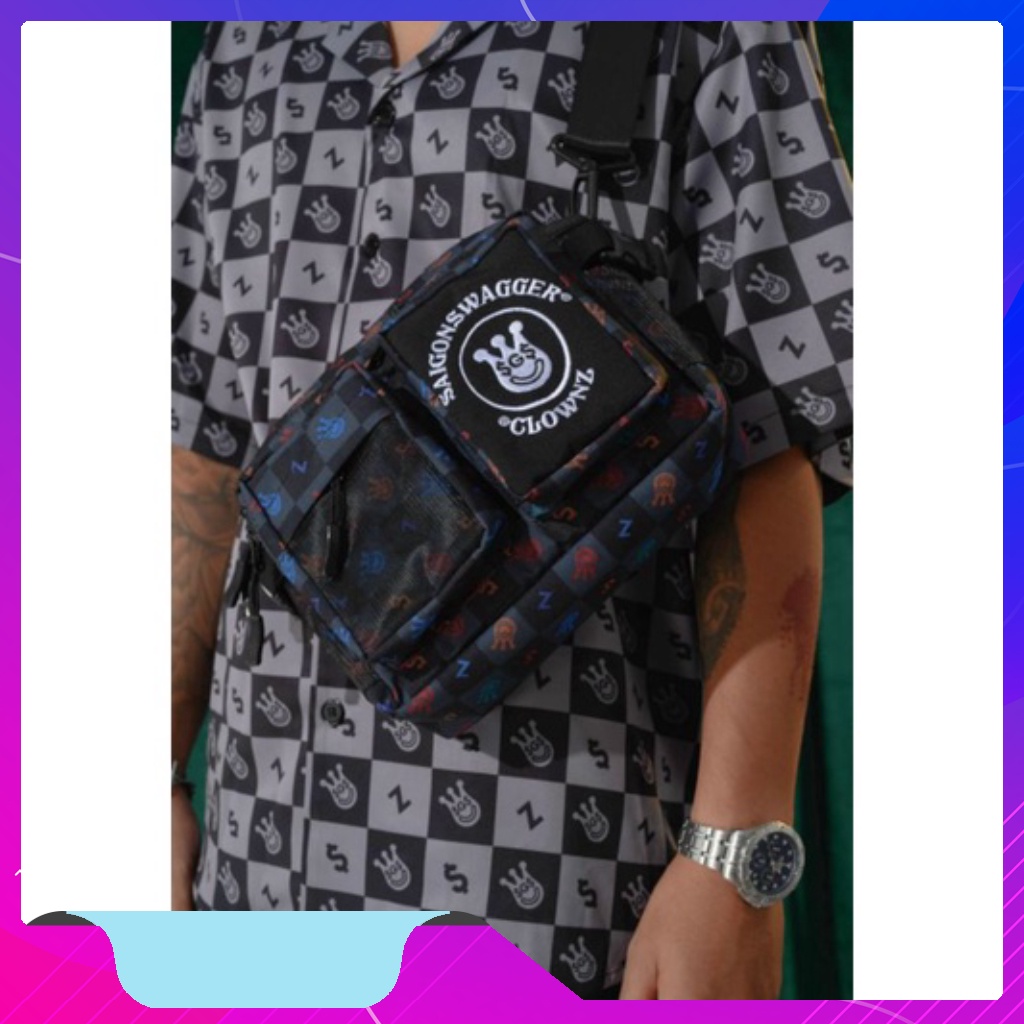 Túi đeo chéo local brand Clownz Utility Satchel New Logo unisex freestyle hàng chính hãng ( chuẩn real ) Shop balo_5035