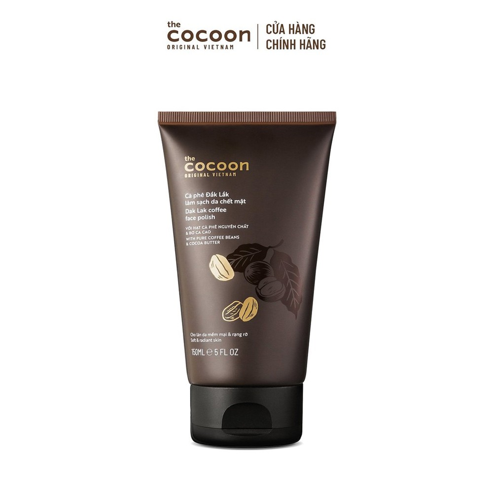 Cà Phê Đắk Lắk Làm Sạch Da Chết Cho Mặt Cocoon 150ml