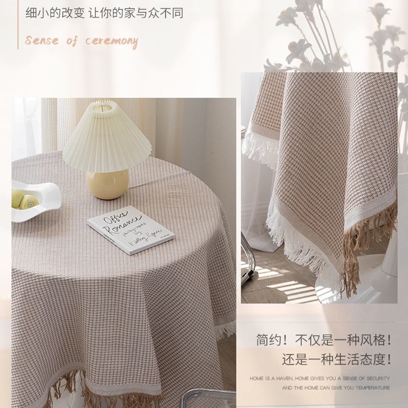 Khăn Trải Bàn 90x90cm Cao Cấp Phong Cách Vitage, Khăn Trải Bàn Cafe,Bàn Đầu Giường, Khăn Phủ Sofa - Maydecor