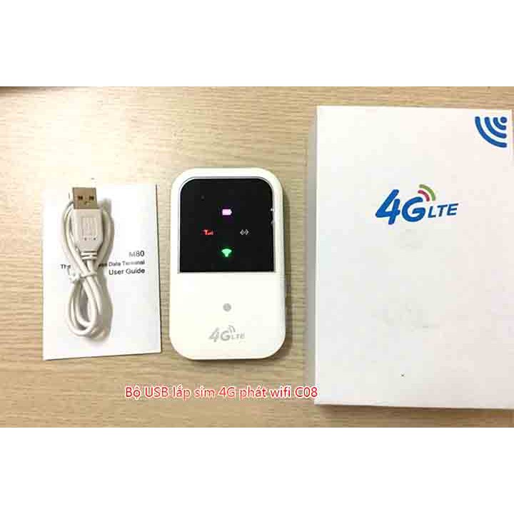 Bộ USB lắp sim 4G phát wifi C08