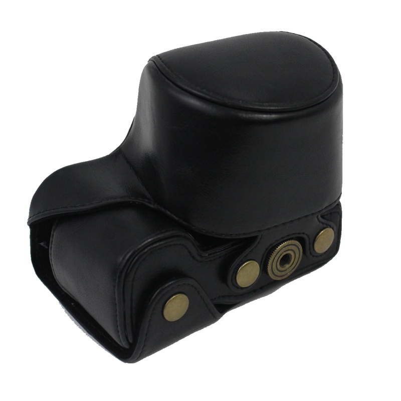 Bao Da PU Đựng Máy Ảnh Sony ZV-E10 ZVE10 Với Ống Kính 16-50mm