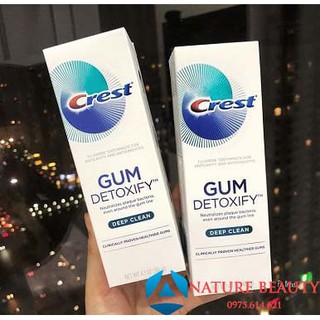 KEM ĐÁNH RĂNG CREST 3D WHITE GUM DETOXIFY DEEP CLEAN 116G