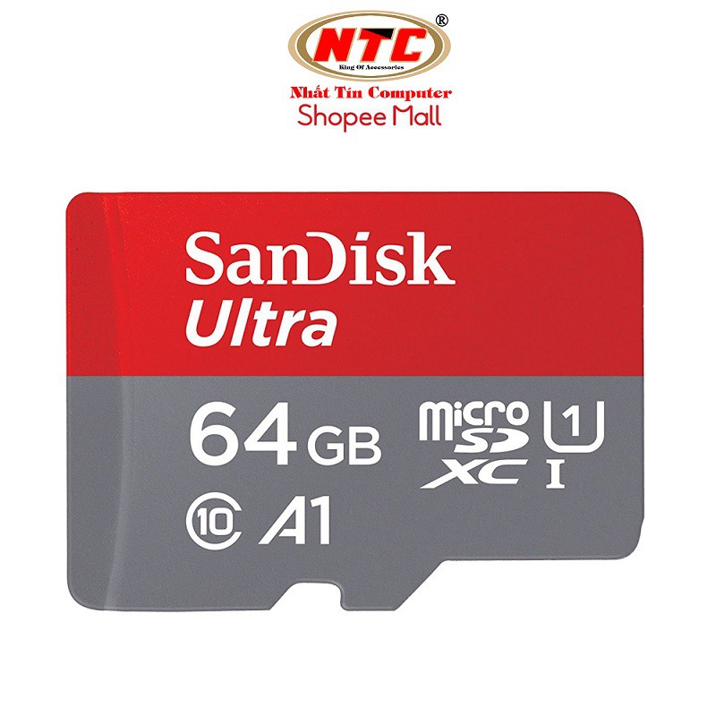 Thẻ nhớ MicroSDXC SanDisk Ultra A1 64GB Class 10 U1 100MB/s (Đỏ) - Không Box | BigBuy360 - bigbuy360.vn