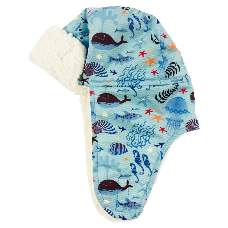 Set Đồ Mùa Đông 2 Món Gồm Mũ Và Găng Tay Phủ Lông Chống Nước In Họa Tiết Thú Hoạt Hình Giữ Ấm Cho Bé