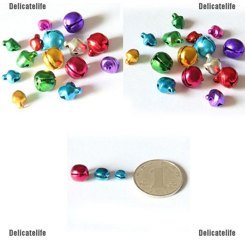 Set 100 chuông lục lạc nhiều sắc màu dễ thương xinh xắn đáng yêu dùng cho trang trí thủ công tiện dụng