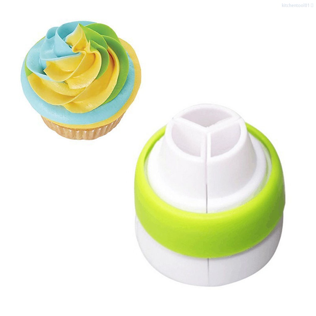 Vòi Phun Kem Trang Trí Bánh 3 Lỗ Bằng Thép Không Gỉ + Đầu Nối Tiện Dụng Cho Nhà Bếptool01