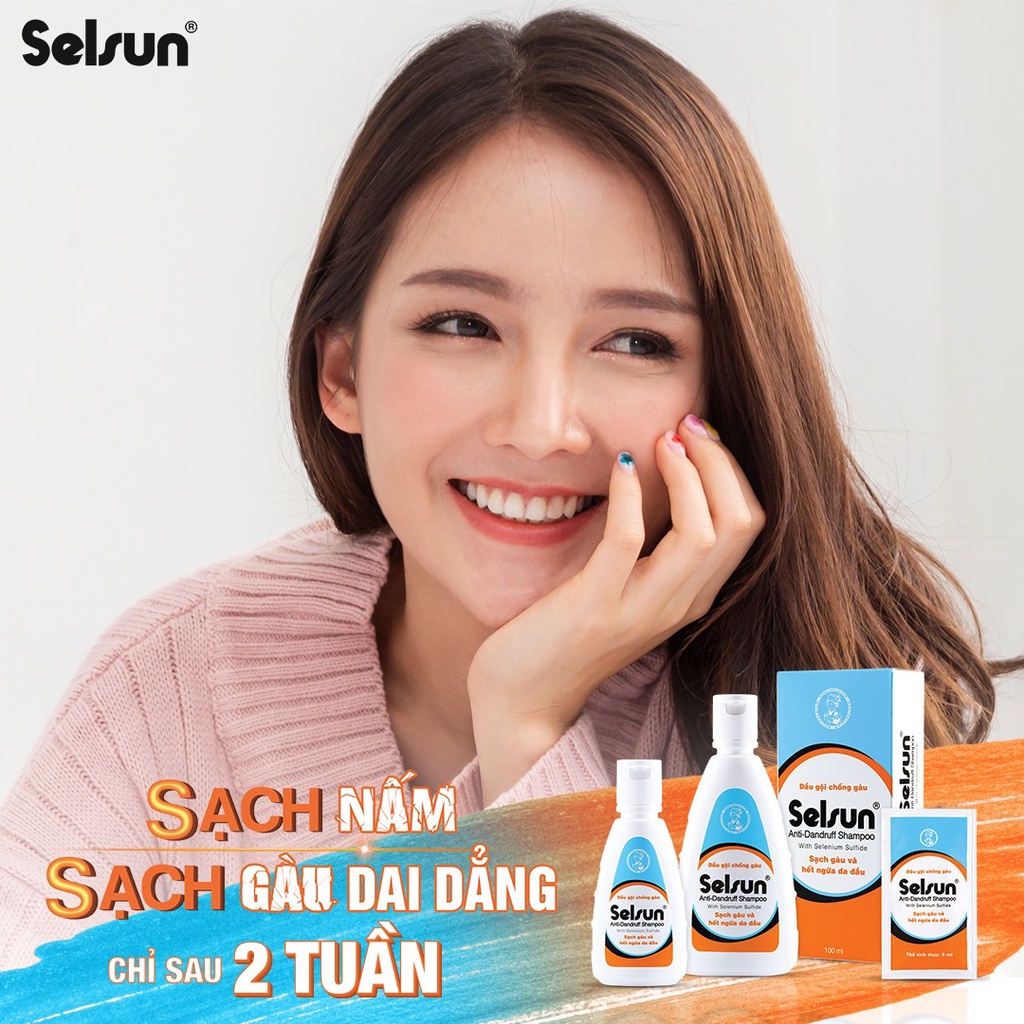 2 Gói Dầu Gội Chống Gàu SELSUN Dạng Gói 5ml