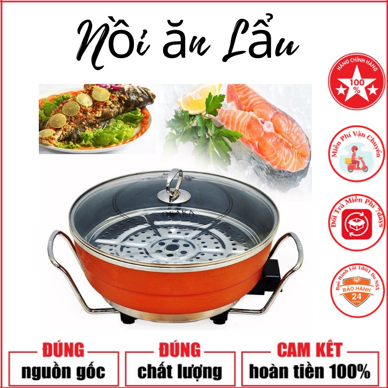 Nối ăn Lẩu Osaka Nguồn điện 220v,Nồi Lẩu Nướng đa Năng Nhật Bản