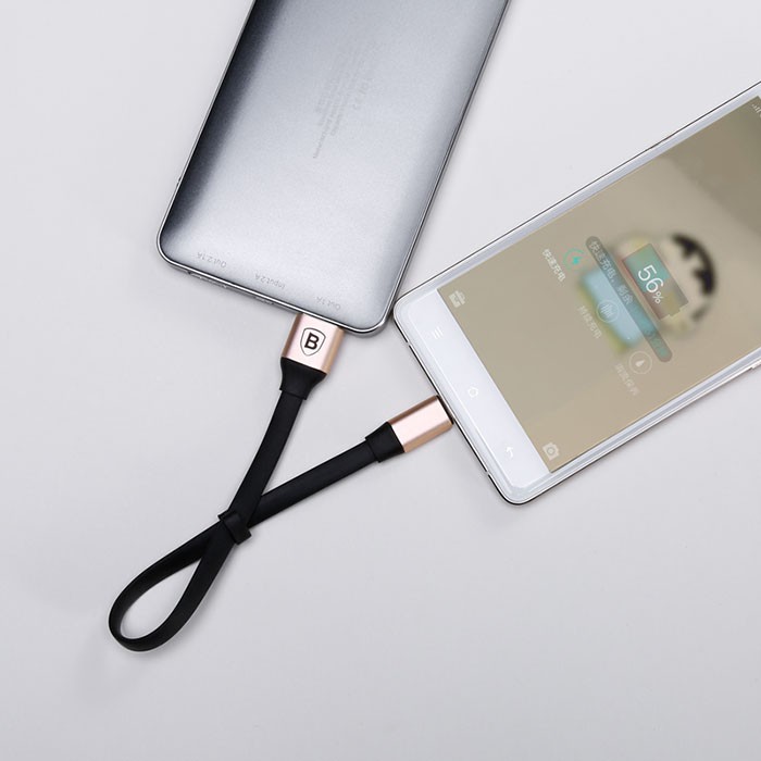 Cáp sạc Baseus đa năng 2 in 1 MicroUSB & Lightning 23cm