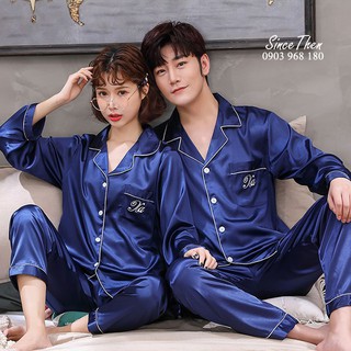 Đồ ngủ đôi nam nữ mặc nhà lụa cao cấp, đồ đôi mặc nhà pyjama - Since Then
