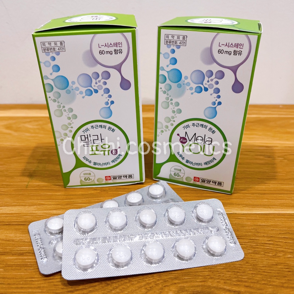 Viên uống trắng da  viên uống Mela For You cung cấp dưỡng chất cần thiết nuôi dưỡng da và cơ thể.