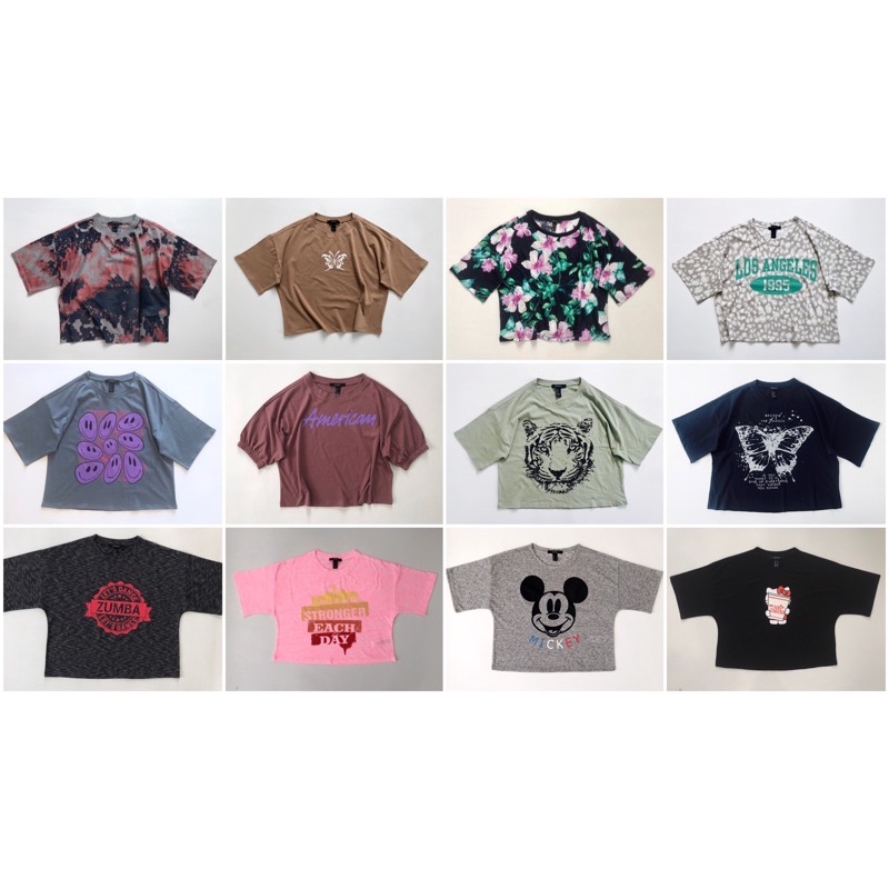 Tổng hợp Áo thun cánh dơi form croptop vnxk