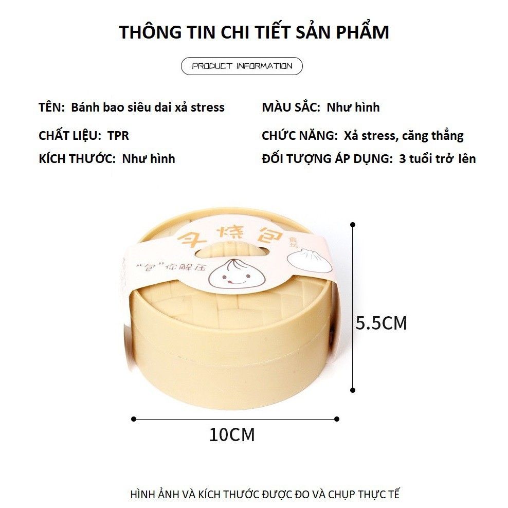 Đồ Chơi Xã Stress Mô Hình Bánh Bao Mềm Dẻo