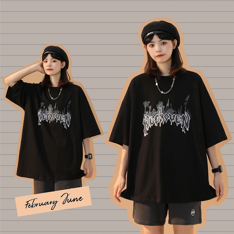 ÁO THUN, ÁO PHÔNG TAY LỠ NAM NỮ UNISEX OVERSIZE, ÁO PHÔNG FORM RỘNG NECRO D41