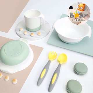 Bộ thìa, dĩa cho bé tập xúc Super mama