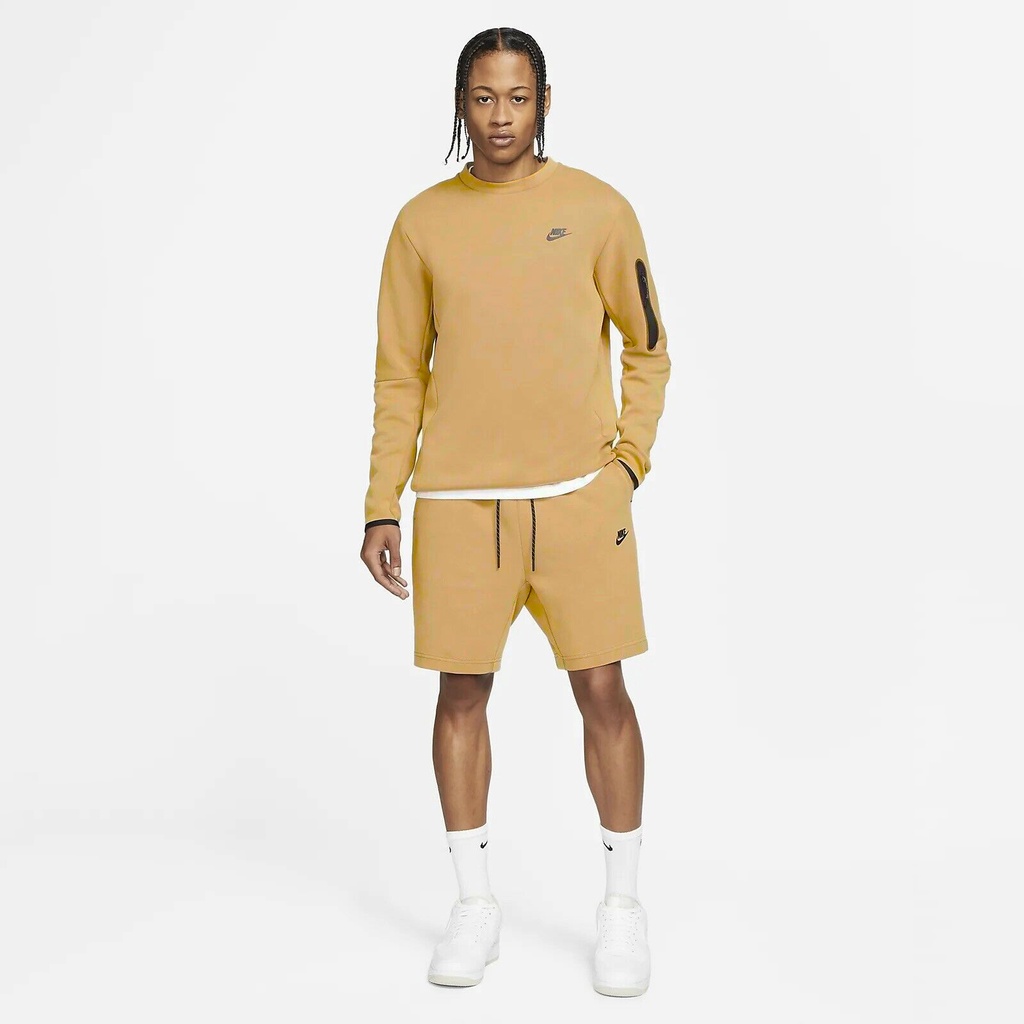 NIKE - Quần ngắn thể thao nam nữ Nike Sportswear Tech Fleece Short - Vàng
