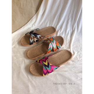 DÉP CÓI 3 DÂY CHÉO MÀU CỰC XINH || Hình thật 100%