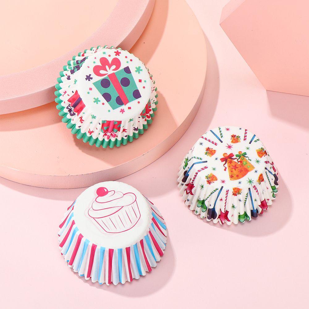 GOGOUP Set 100 Túi Giấy Đựng Bánh Cupcake Tiện Lợi Ốp