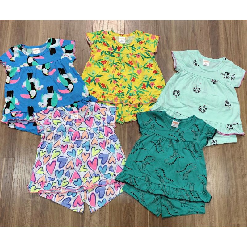 Bộ cotton bé gái cánh tiên 8-20kg