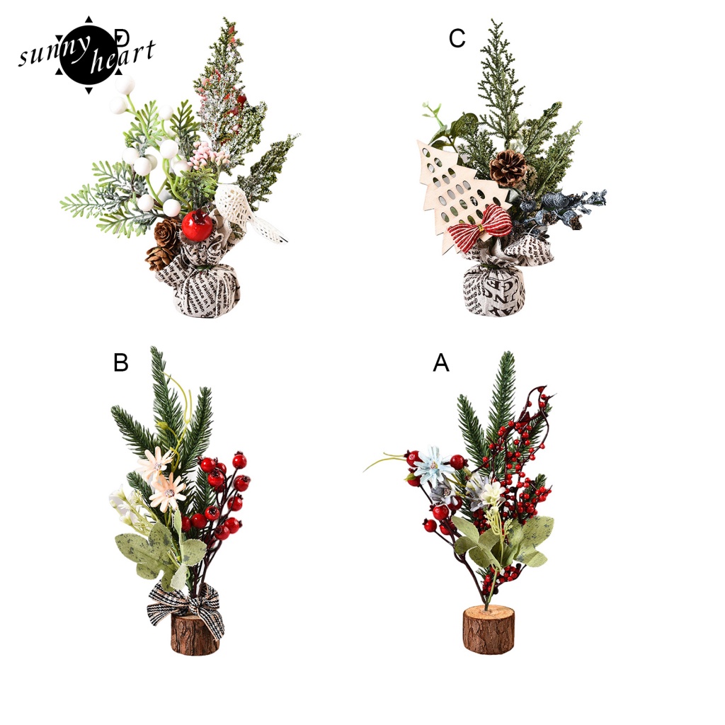 Cây Thông Mini Để Bàn Trang Trí Giáng Sinh