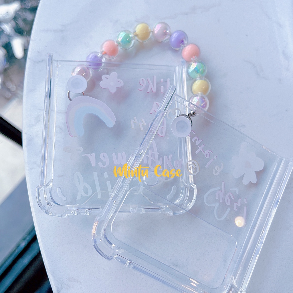 Ốp Samsung Galaxy Z Flip 4 / Z Flip4 5G / Z Flip3 5G / Z Flip 3 kèm móc khóa - ZF302