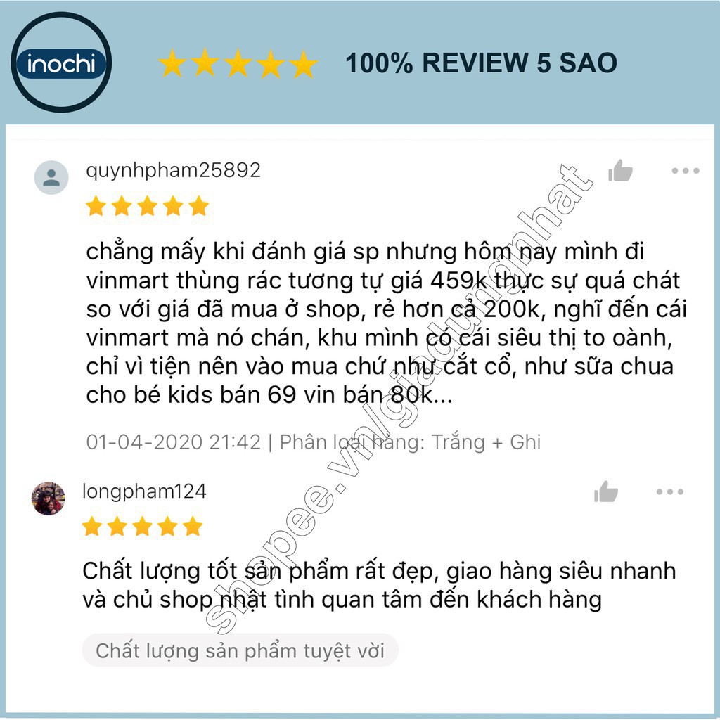 Thùng Rác Nhựa Đạp Chân Nắp Đậy Chữ Nhật Inochi 30 Lít Làm Sọt Rác Văn Phòng,Đựng Rác Gia Đình, Trong Nhà, Ngoài Trời