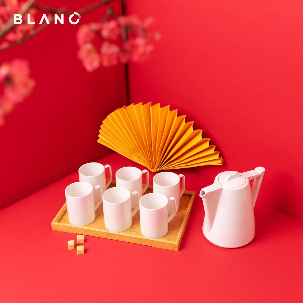 Bộ Ấm Trà Sứ Phong Cách Bắc Âu Jasmine BLANC'