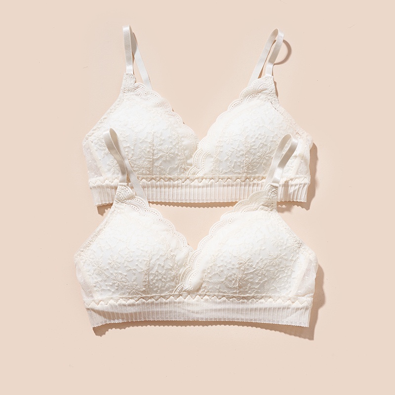 Áo lót nữ ren hoa mềm mát Xuu Design, thiết kế đệm mỏng không gọng co dãn thoáng khí- AV43