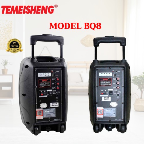 LOA TRỢ GIẢNG DẠNG KÉO TEMEISHENG BQ-08 BASS 20 CÔNG SUẤT 100W CHÍNH HÃNG + TẶNG MICRO + BẢO HÀNH 12 THÁNG