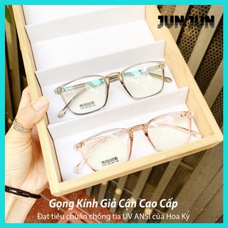 Mắt kính giả cận cao cấp gọng dẻo dành cho cả nam và nữ GD210 - Gọng kính cận không độ Hàn Quốc - Tặng kèm túi đựng kính