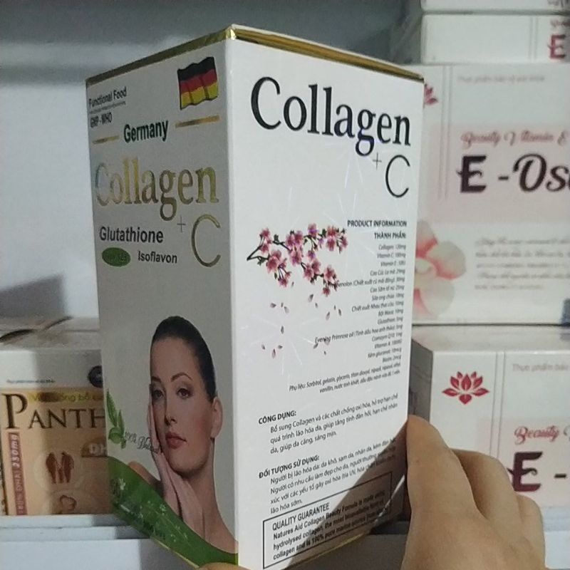 Viên uống Collagen C+ trắnh đẹp da mờ nám tàn nhang