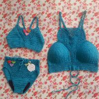Bikini  len móc handmade đi biển điệu đà...