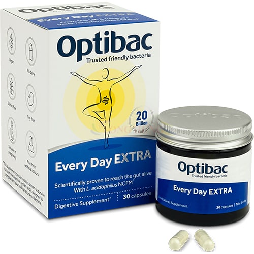 Men vi sinh OptiBac Probiotics Every Day Extra tăng cường sức đề kháng