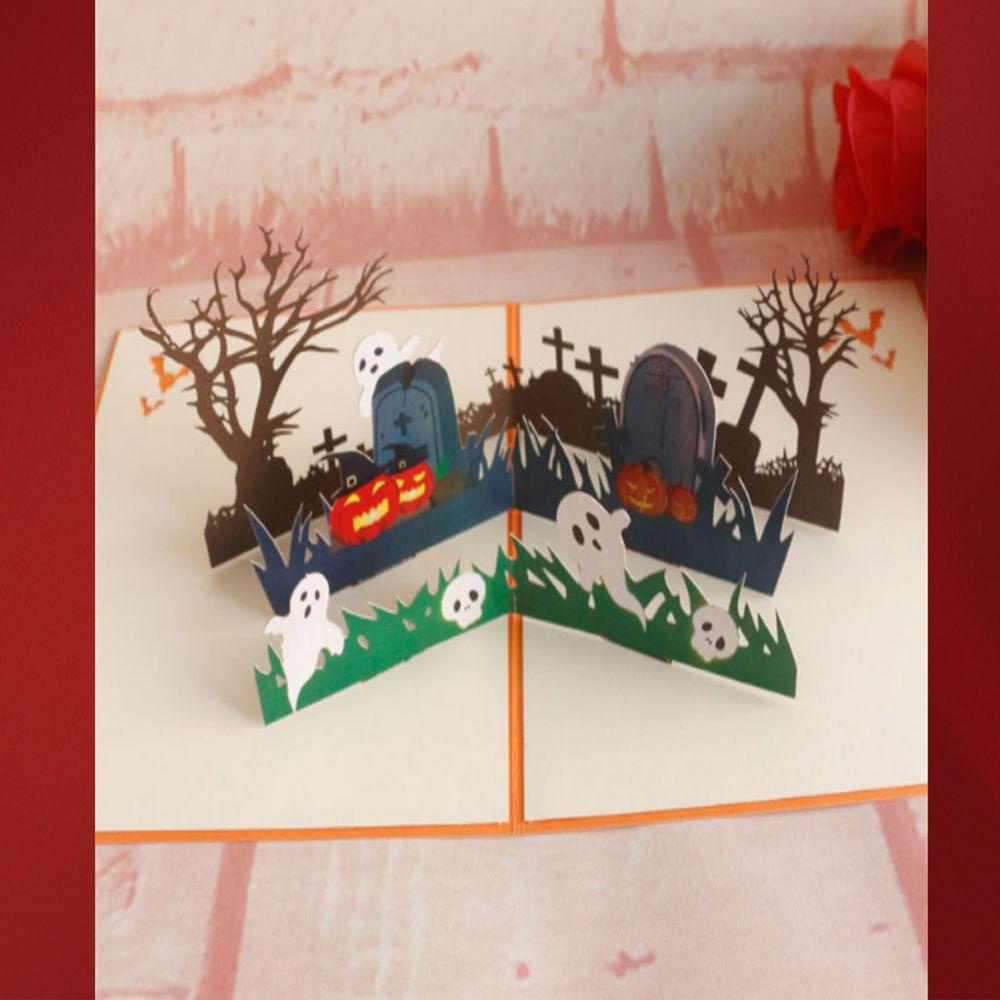 YNATURAL Thiệp Mời Dạng Gập Hình Bí Ngô 3D Độc Đáo