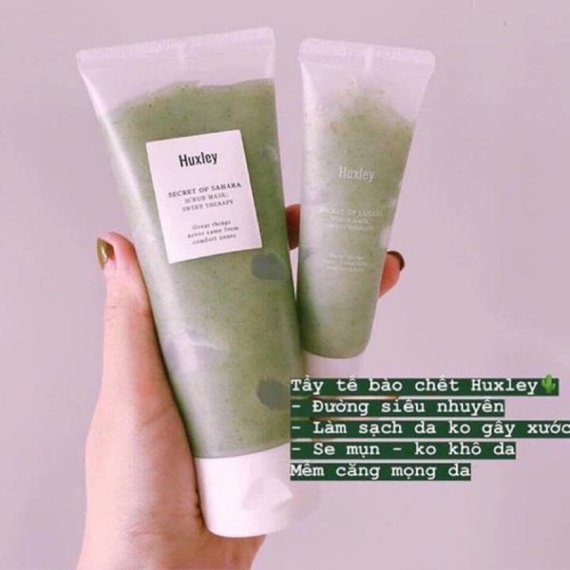 Mặt nạ tẩy da chết Huxley Scrub Mask Sweet Therapy minisize 30g/ fullsize 120g