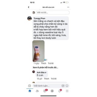 Kem dưỡng trắng da body Vaseline