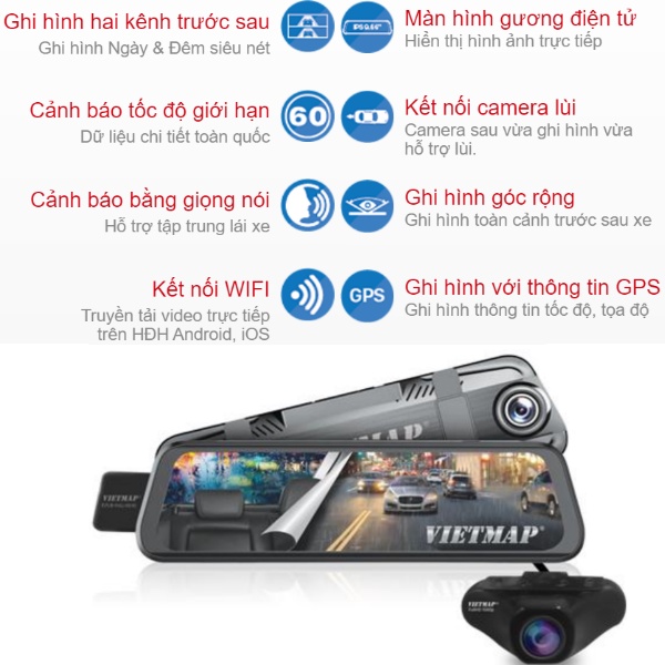 [Trả góp 0%]  Camera Hành Trình Vietmap G40 - cảnh báo giao thông - HÀNG CHÍNH HÃNG | WebRaoVat - webraovat.net.vn